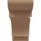 Ekena Millwork 4"W x 12"D x 8"H Classic New Brighton Rough Cedar Woodgrain TimberThane Corbel, Primed Tan CORUR04X12X08NEBRCPR - alternate 2